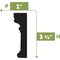 Ekena Millwork CKN535 - 3 1/2"H x 1"D x 144"L Casing Flexible Moulding CASFCKN535X144 - alternate 2